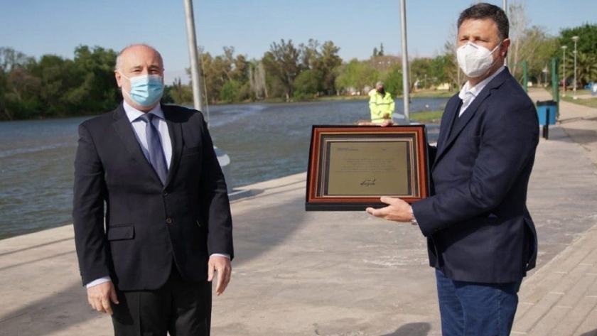 Accastello participó en los actos por el 153° Aniversario de la fundación de Villa María