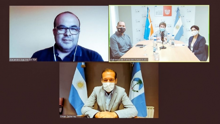 El Gobernador Melella rubricó un convenio de cooperación con su par de Neuquén Omar Gutiérrez