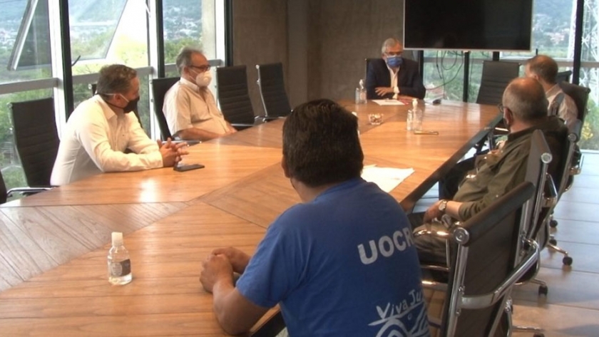 Morales se reunió con sectores de la construcción