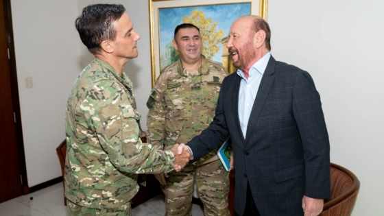 El gobernador Insfrán se reunió con autoridades del Ejército argentino en Formosa