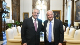 El Presidente recibió al embajador de Chile, Nicolás Monckeberg Díaz
