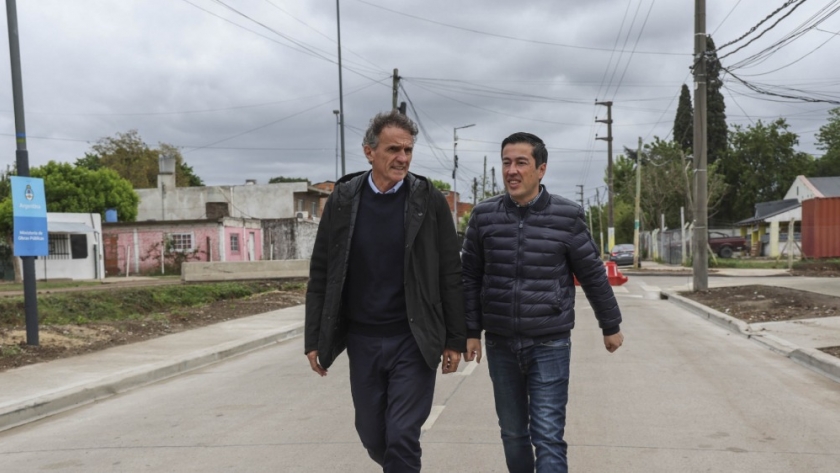 En Malvinas Argentinas, Katopodis recorrió la renovación de la Av. Patricias Mendocinas