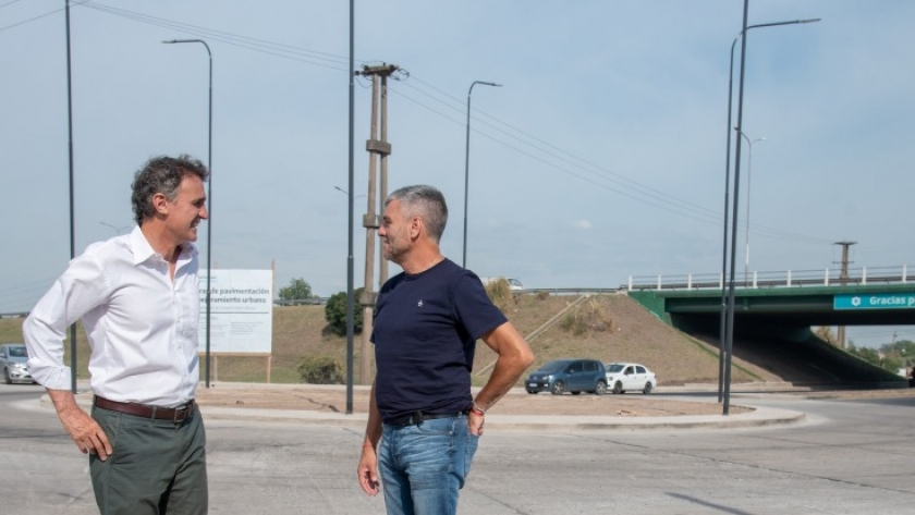 Katopodis inauguró obras de conectividad vial en Hurlingham