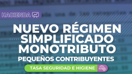 Nuevo Régimen Simplificado de Monotributo para Pequeños Contribuyentes de Rojas