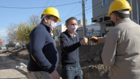 Mendoza: Katopodis recorrió obras en Tunuyán