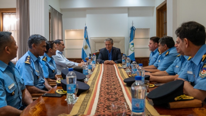 El gobernador recibió a la cúpula de la Policía Provincial