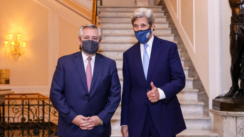 El Presidente se reunió en Roma con el Enviado Especial para el Clima de los Estados Unidos