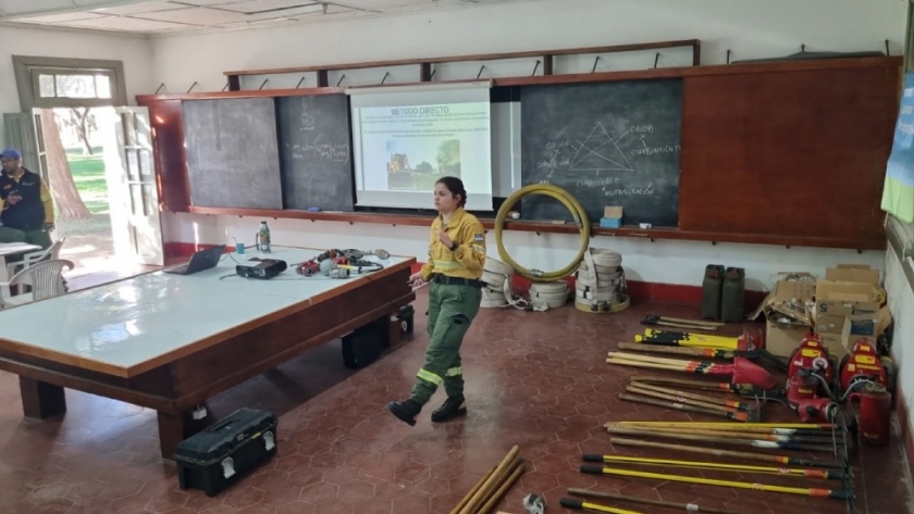 *Se realizaron capacitaciones* para brigadistas de incendios forestales