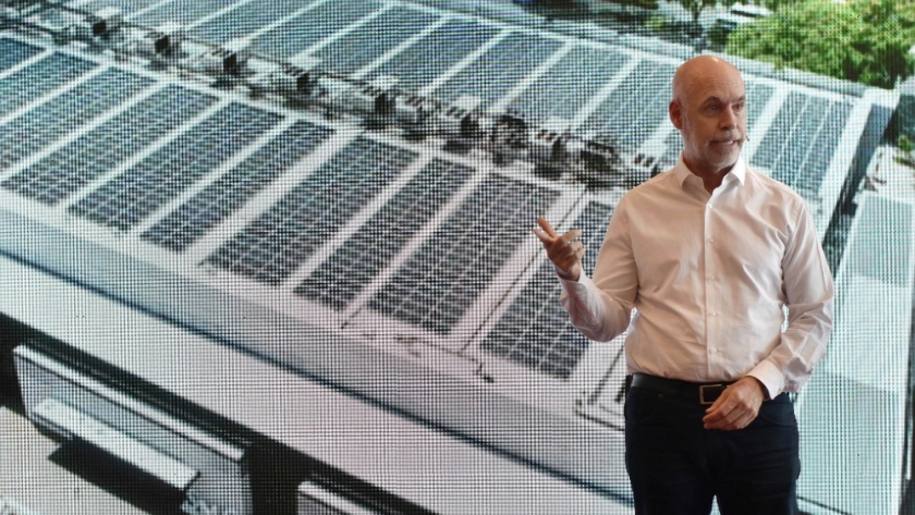Rodríguez Larreta participó de la inauguración del mayor parque solar de la Ciudad que funcionará en La Rural