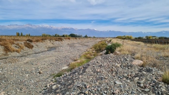 <Hidráulica rectificó el cauce del Arroyo Las Tunas en Tupungato