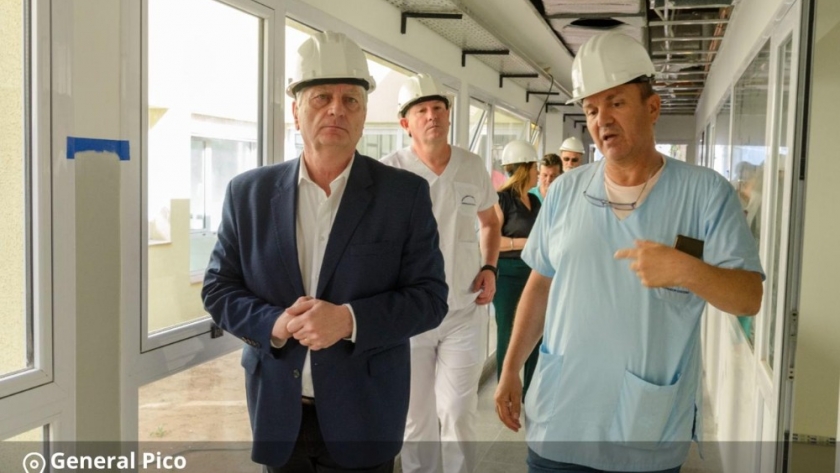 Ziliotto recorrió obras en General Pico y dialogó con los trabajadores