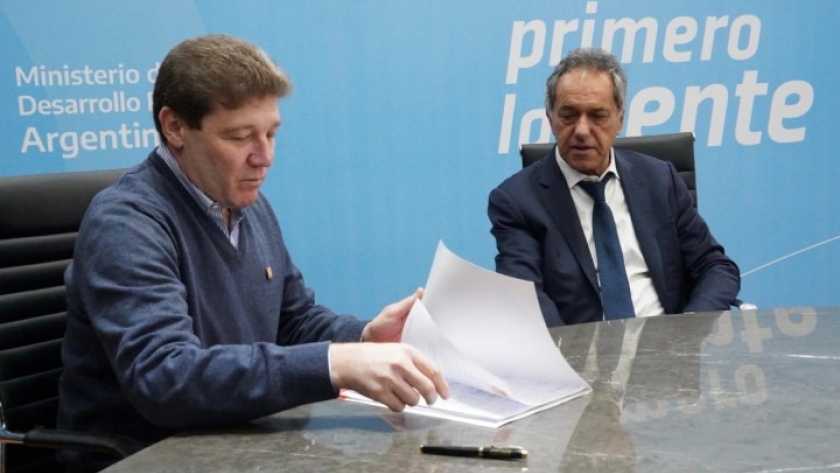 Scioli y Melella avanzaron en una agenda de trabajo para ampliar la matriz productiva de Tierra del Fuego
