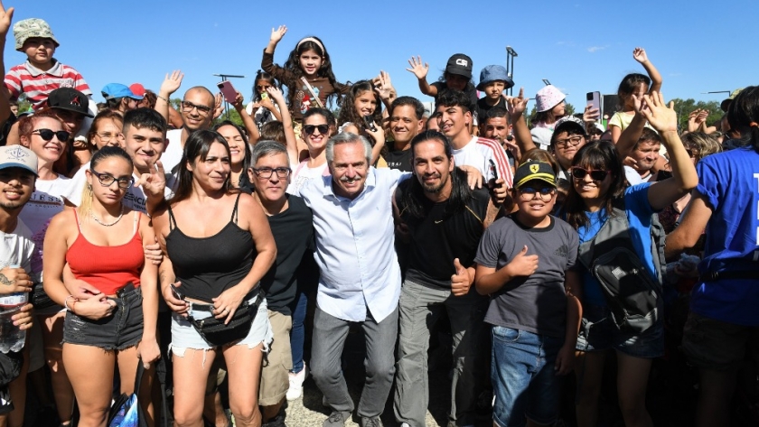 El presidente encabezó la apertura del ciclo Verano en Tecnópolis - Atardeceres 2023