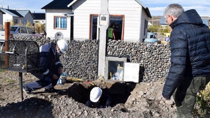Avanza la construcción de red de gas en Los Antiguos