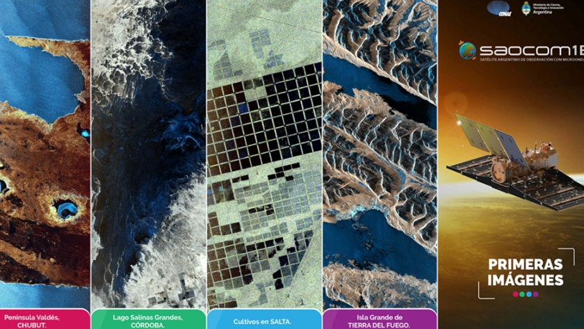 Primeras imágenes del SAOCOM 1B muestran la Argentina desde el Espacio