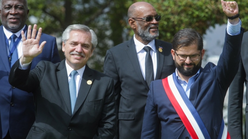 Alberto Fernández participó de la ceremonia de asunción de Gabriel Boric Font como presidente de Chile
