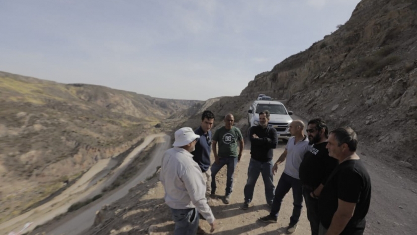 Cañón del Atuel: concluyó el estudio geofísico para mejorar un tramo turístico clave de la Ruta Provincial 173