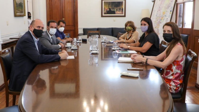Perotti se reunió con el presidente del Ente Nacional de Control y Gestión de la Vía Navegable