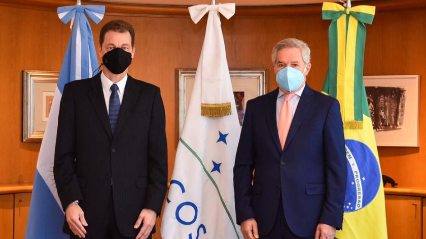 Argentina-Brasil: Solá recibió al nuevo embajador, Reinaldo Salgado