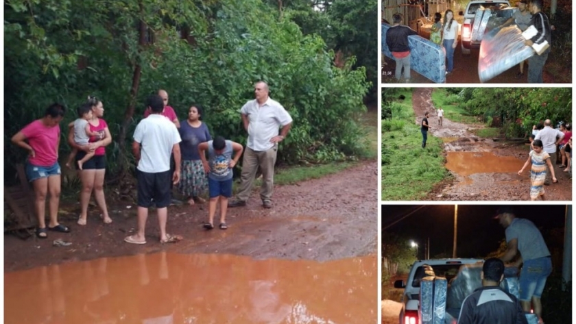 El Dorado: asistencia a familias afectadas por las tormentas