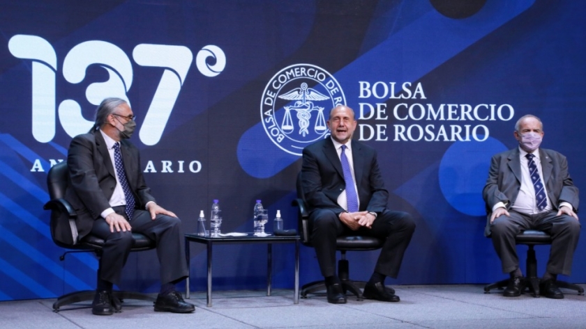 Perotti participó del Acto por el 137º Aniversario de la Bolsa de Comercio de Rosario