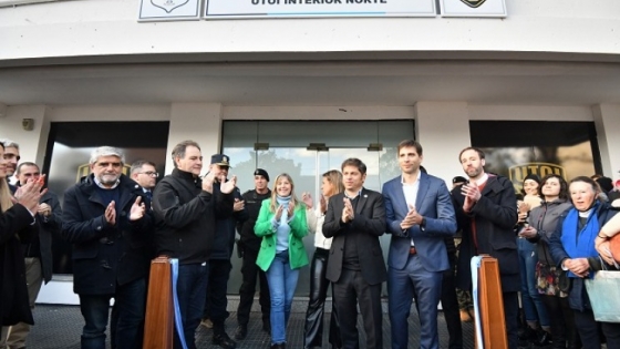 Kicillof inauguró la base de la UTOI en San Nicolás