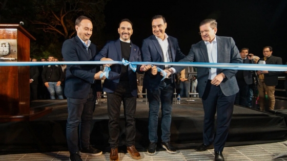Juan Pablo Valdés inauguró la nueva costanera de Goya