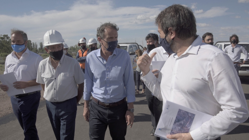 Isgro y Katopodis visitaron obras estratégicas para la provincia