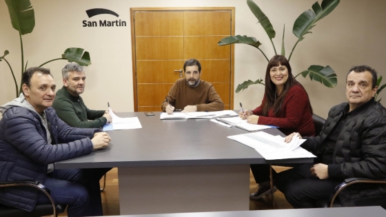 Firmamos un convenio de integración socio urbana en San Martín