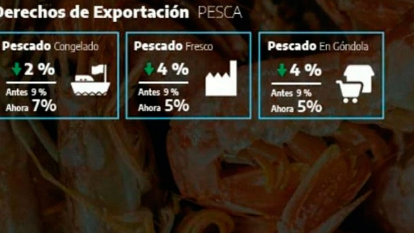 Baja de retenciones para productos pesqueros con valor agregado
