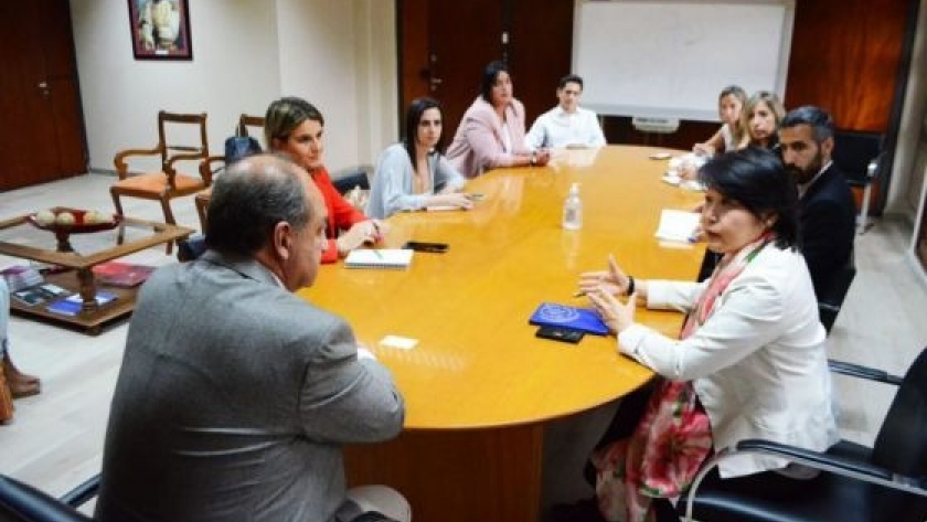 El Ministro de Gobierno recibió a la directora en Argentina de la Organización Internacional del Trabajo