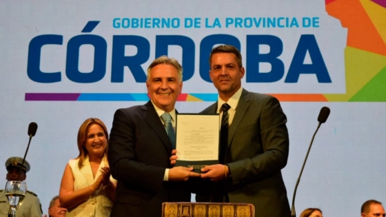 En Río Cuarto, Llaryora completó su gabinete de ministros