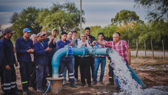 El Gobernador inauguró importante obra hídrica para Recreo y participó del Aniversario de Icaño