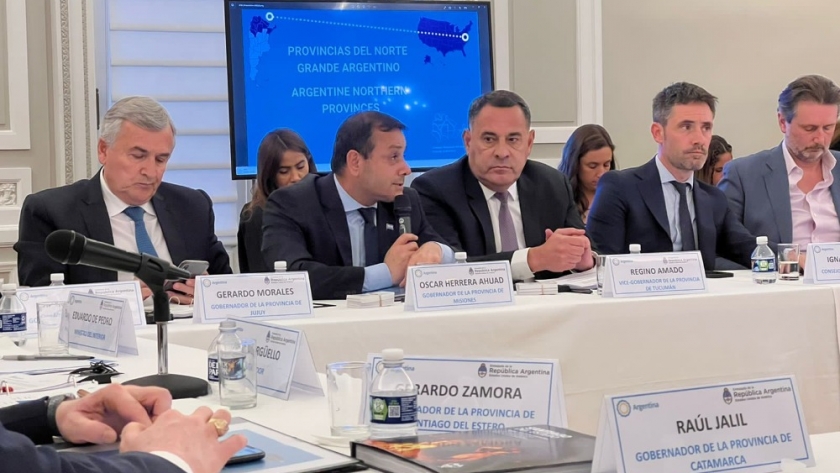 “Tenemos muchas esperanzas en lograr las reivindicaciones que necesita el Norte Grande”, dijo el gobernador desde Washington