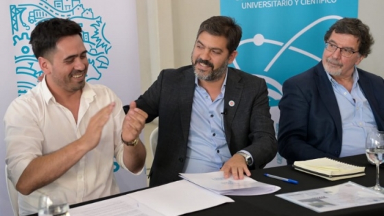 Bianco y Villagrán firmaron el convenio de adhesión de Carmen de Areco al Programa Puentes