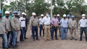 El gobernador inauguró histórica obra de interconexión eléctrica a Pampa Almirón