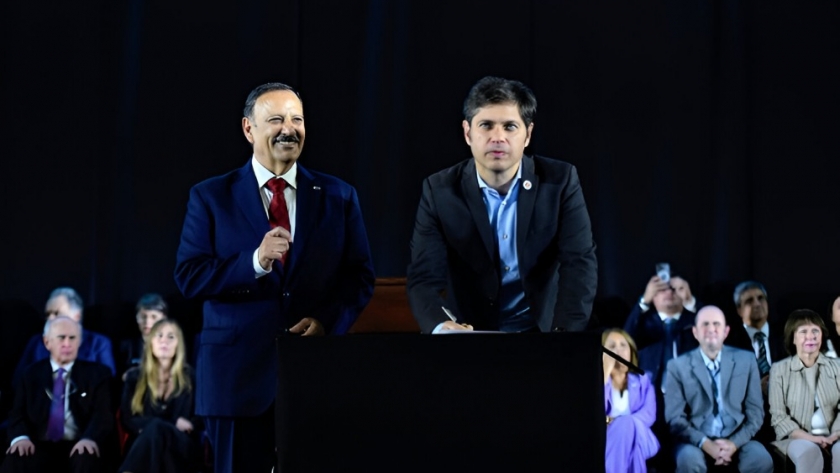 Kicillof y Quintela firmaron un acuerdo para fortalecer la cooperación entre las provincias
