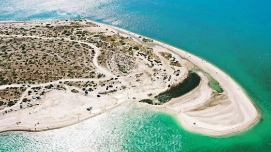 Punta Perdices, la playa de arena blanca que sorprende en Río Negro