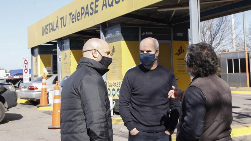 Rodríguez Larreta visitó el Peaje Parque Avellaneda
