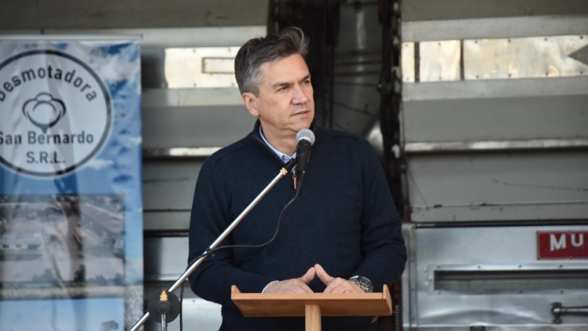 El gobernador habilitó la nueva planta desmotadora San Bernardo srl