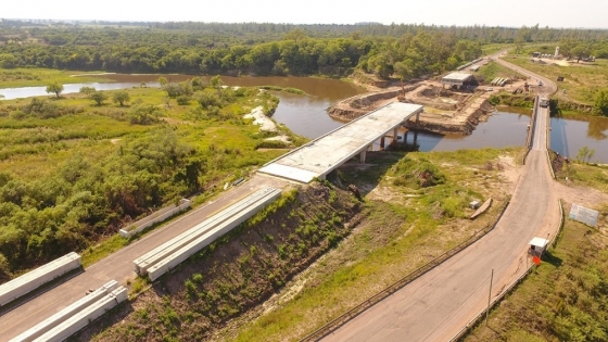 <Corrientes: están por finalizar las obras de construcción del Puente Arroyo Guazú en la Ruta 12
