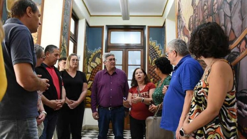 El ministro Javier Rodríguez recibió a la delegación francesa de Limoges