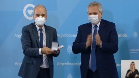 El presidente Alberto Fernández premió a un investigador del INTA
