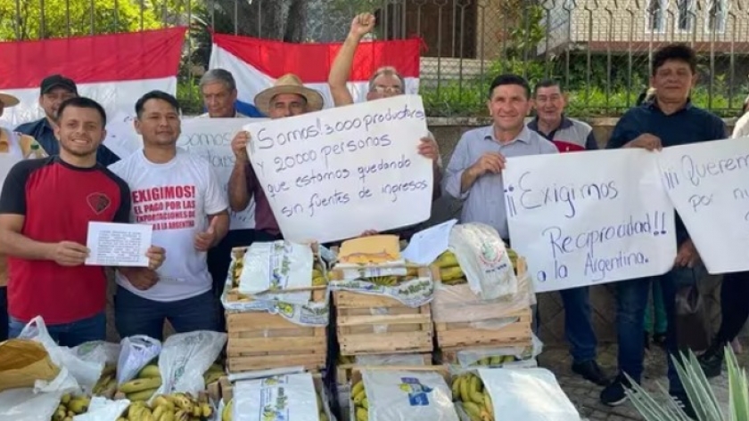 Finalmente sucedió: Paraguay decidió suspender la exportación de bananas a la Argentina ante la falta de pago