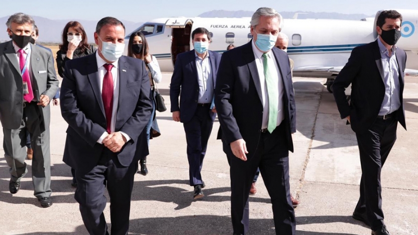 Una intensa jornada de trabajo desarrolló Alberto Fernández en La Rioja