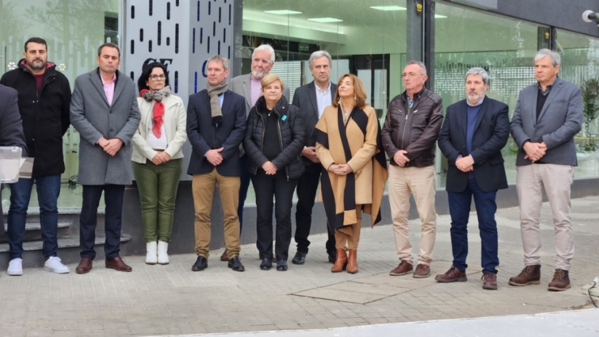 Costamagna participó de la reinauguración del centro económico de Cañada de Gómez