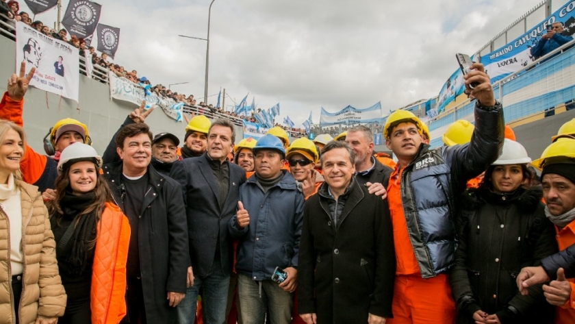 Massa y Giuliano inauguraron dos pasos bajo a nivel en La Matanza