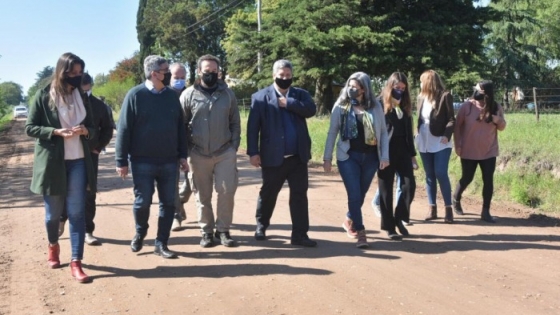 Rodríguez recorrió obras del Plan de Mejora de Caminos Rurales en Junín