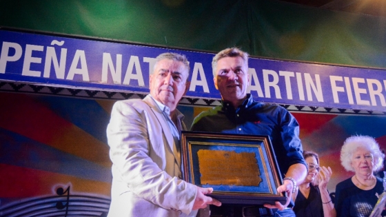 El gobernador acompañó el 79° aniversario de la Peña Nativa Martín Fierro