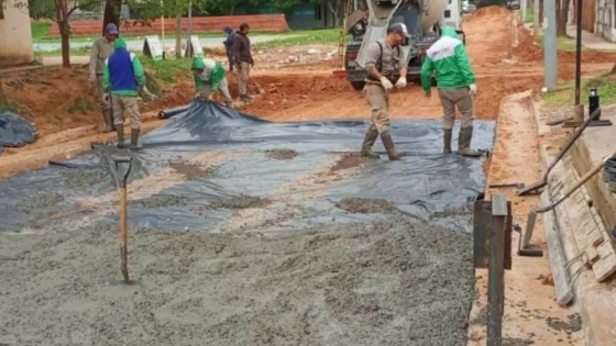 El Gobierno correntino próximo a concluir la pavimentación de 11 cuadras de la calle Loreto
